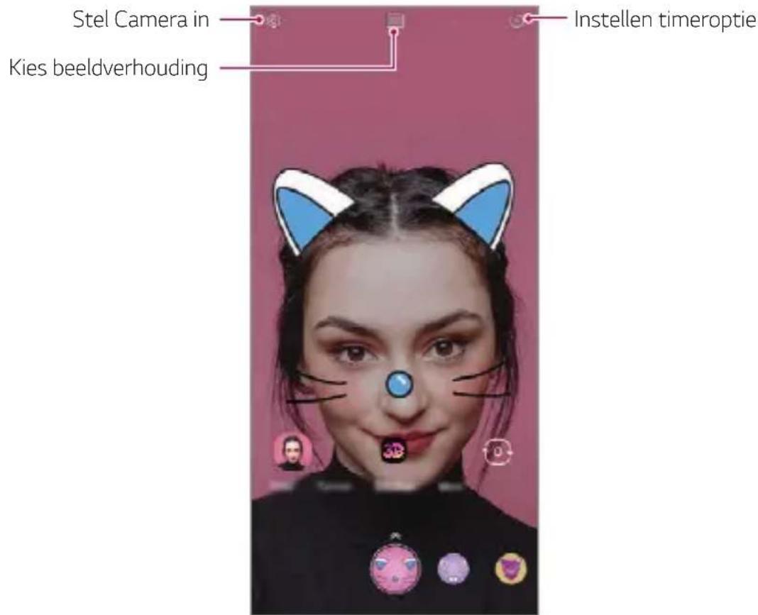 Stel Camera in Kies beeldverhouding Instellen timeroptie