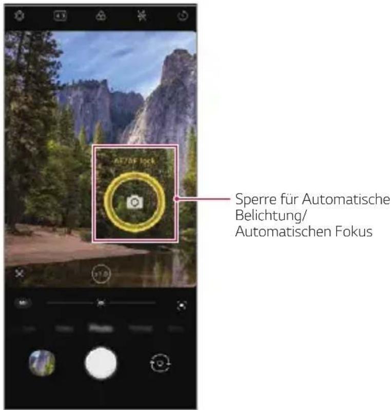 Sperre für Automatische Belichtung/ Automatischen Fokus