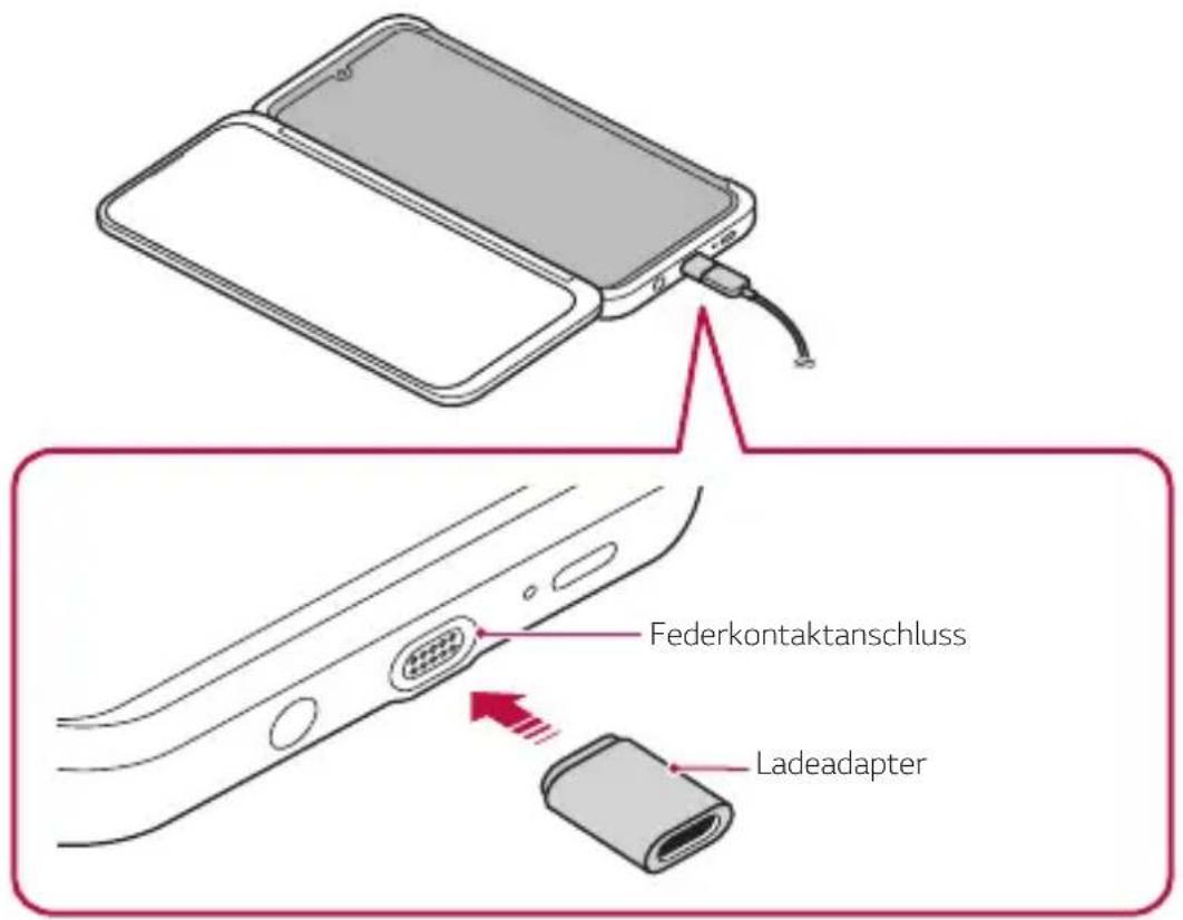 Federkontaktanschluss Ladeadapter