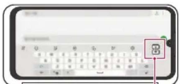 LG Velvet - Utiliser le double clavier sur dual screen - 1