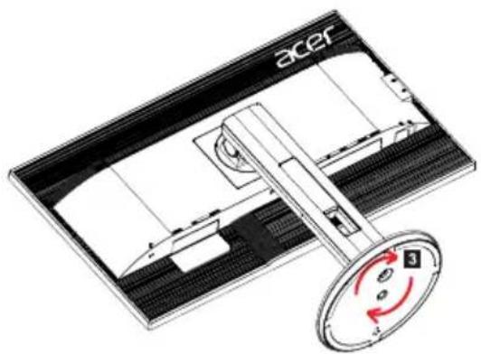 ACER Predator XB1 - ATTACHING/REMOVING THE BASEAETACHING/REMOVING THE BA - 2
