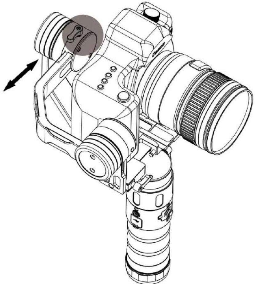 Ikan Beholder-EC1 - Adjust the gimbal roll – left and right balance - 1