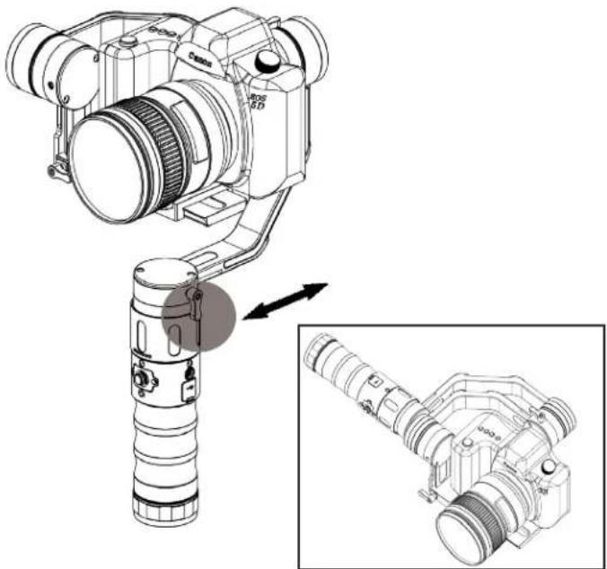 Ikan Beholder-EC1 - Adjust the gimbal pan - forward and backward balance - 1
