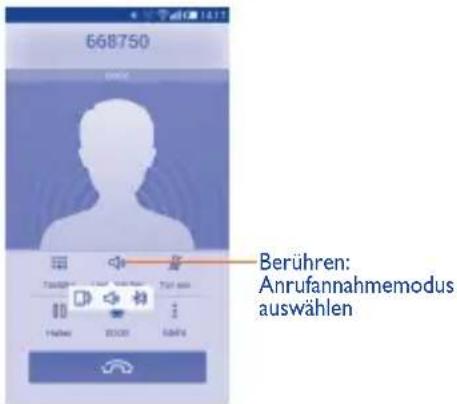 668750 Berühren: Anrufannahmemodus auswählen