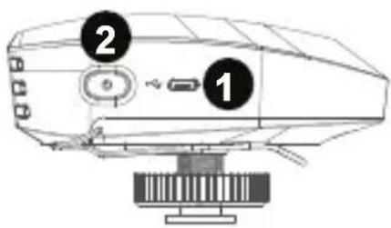 Diagram of a device with numbered components, likely illustrating a mechanical or electrical assembly.