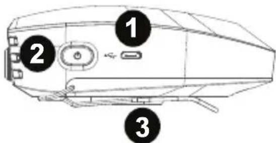 Technical diagram of a boat hull with numbered components and labeled parts