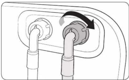SAMSUNG WW9GT684ALE - Bei bestimmten Modellen mit zusätzlichem Warmwasseranschluss: - 1