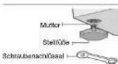 SAMSUNG WW10N64MRQW - NIVELLIEREN DER WASCHMASCHINE MIT DEN NIVELLIERFÜSSEN - 2