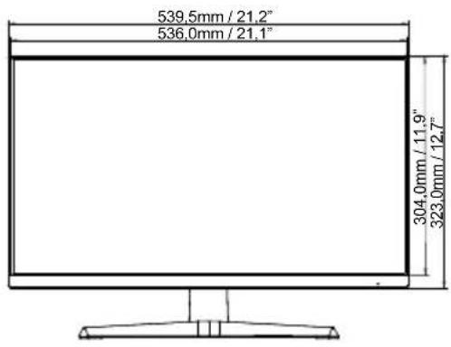 IIYAMA G-Master GB2770HSU - ABMESSUNGEN : G-MASTER G2470HSU / G2470HS - 1