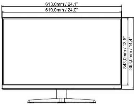 IIYAMA G-Master GB2770HSU - ABMESSUNGEN : G-MASTER G2770HSU / G2770HS - 1
