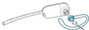 PLANTRONICS Savi W445 - Right earloop configuration - 1