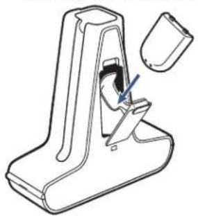 PLANTRONICS Savi W445 - Charging the Battery in the Charge Base. - 1