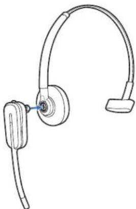 PLANTRONICS Savi W445 - Fitting the Headset with a Headband - 1