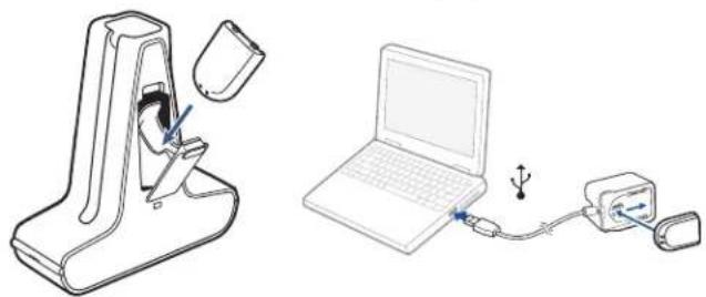 PLANTRONICS Savi W445 - Replacing Your Headset Battery - 4