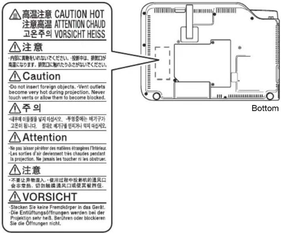 CASIO Slim XJ-A257 - Vent Outlets - 2