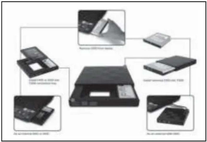 Diagram illustrating the internal structure and manufacturing process of a floppy disk drive, with labeled components and descriptions.