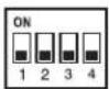 SHURE Microflex MX393 - Configuration du bouton de coupure du son - 1