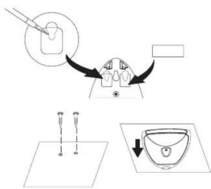 Diagram illustrating a medical procedure with labeled steps and corresponding illustrations of needle insertion and insertion.