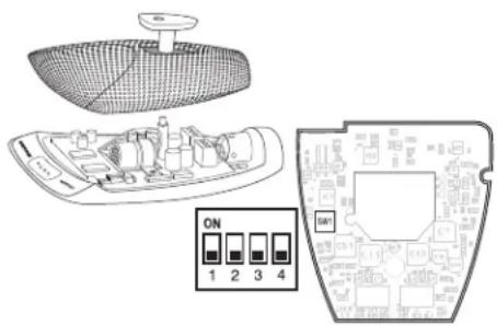SHURE Microflex MX393 - Interruptores DIP - 1