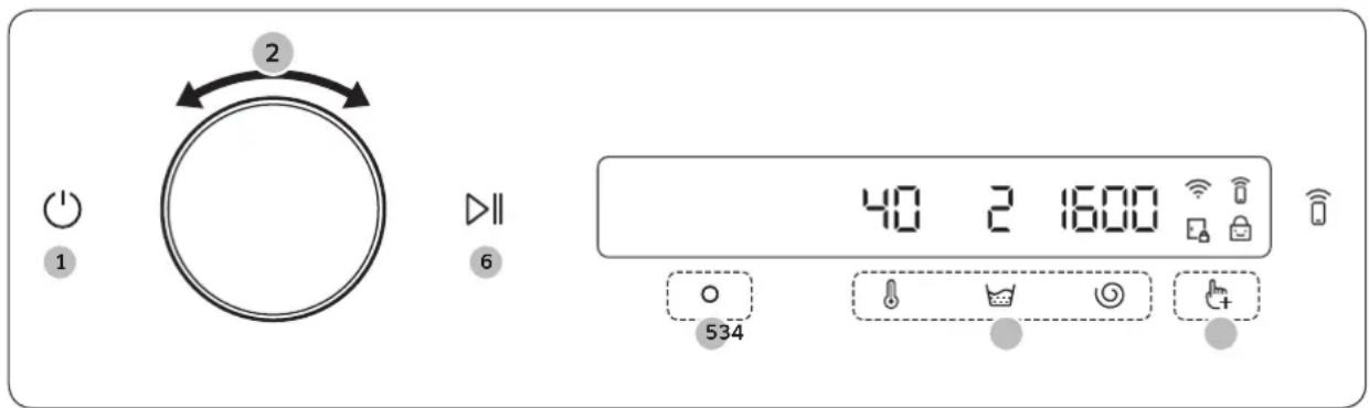 SAMSUNG WW80T734DWH - Bedienung - 3