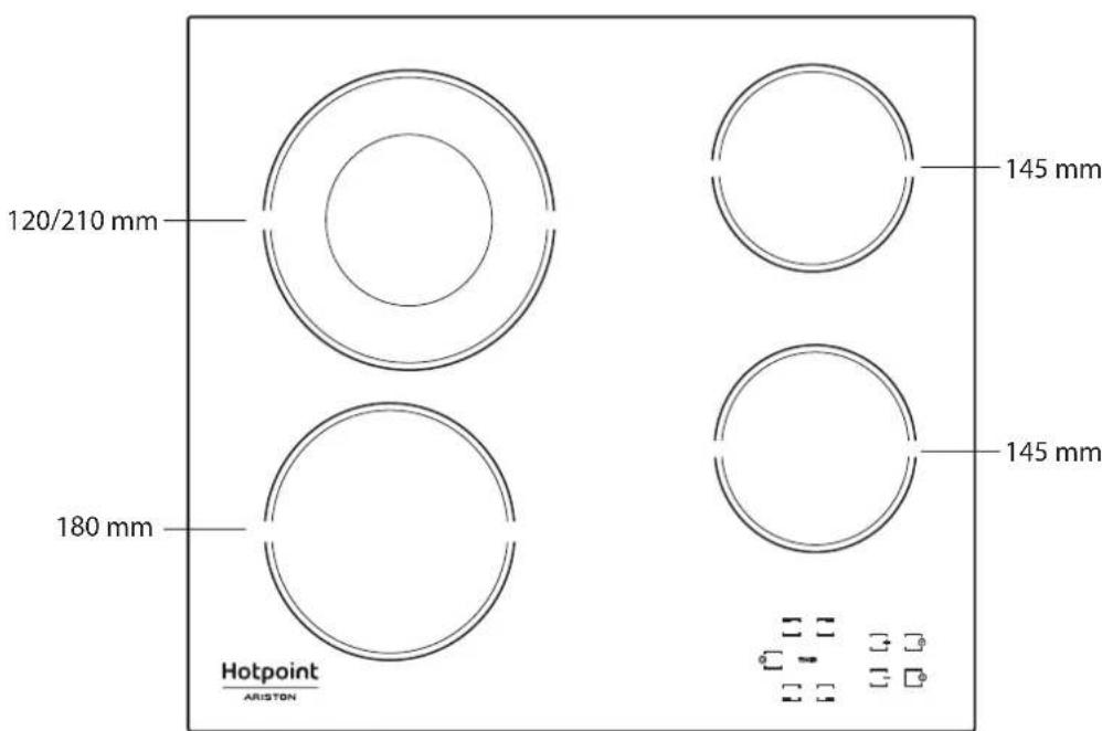 120/210 mm 180 mm 145 mm 145 mm Hotpoint ARISTON