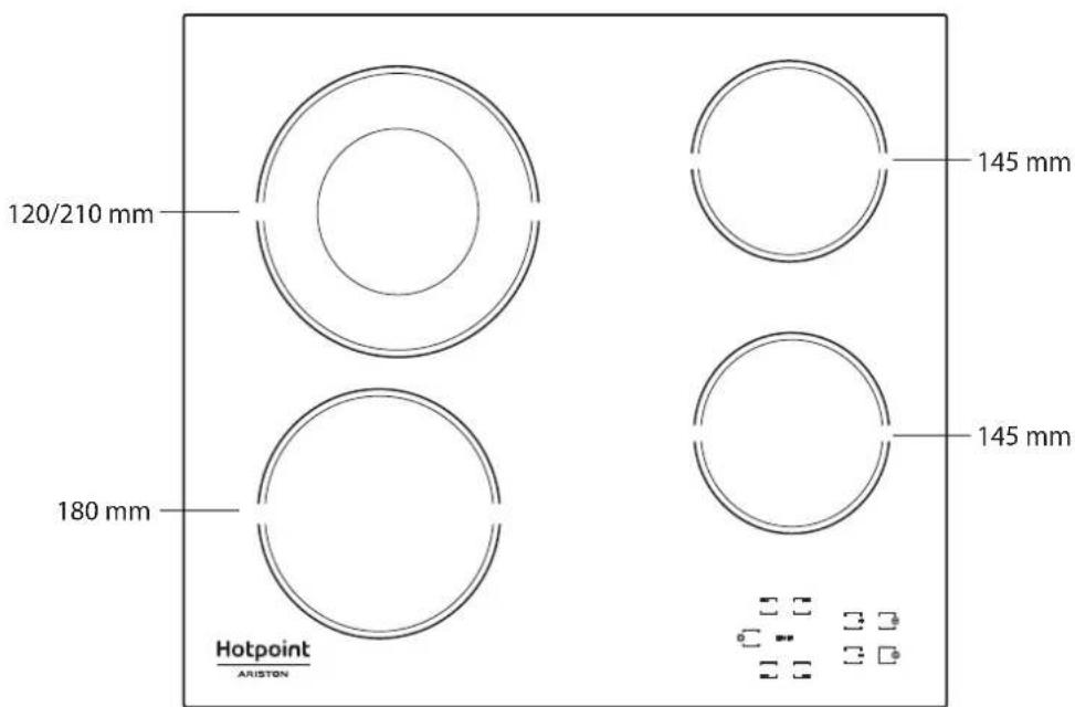 120/210 mm 180 mm 145 mm 145 mm Hotpoint ARISTON