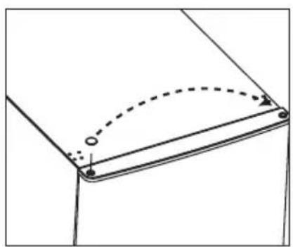 ETNA VV2143WIT - Changing the side on which the door opens - 5