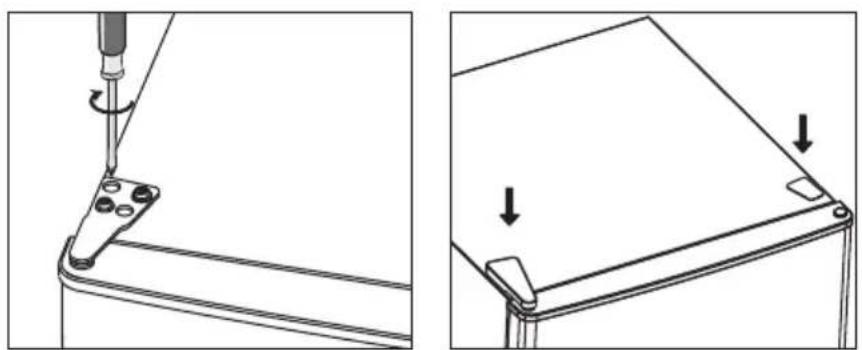 ETNA VV2143WIT - Changing the side on which the door opens - 10