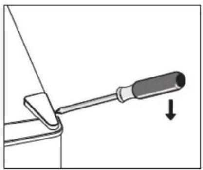 ETNA VV2143WIT - Changing the side on which the door opens - 2