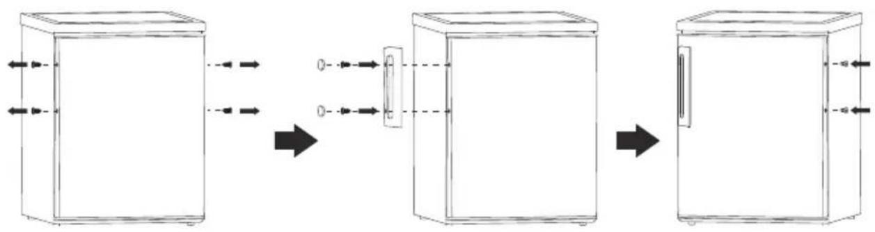 ETNA VV2143WIT - Door handle installation - 1