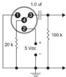 1.0 uf 20 k 5 Vdc 100 k