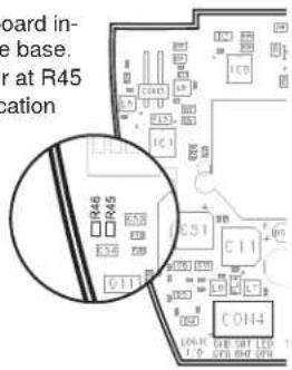 board in- e base. or at R45 cation