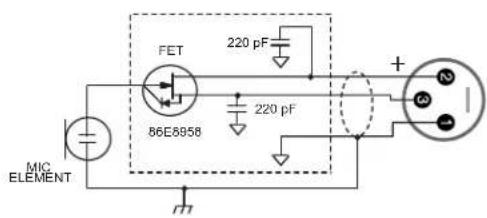 MIC ELEMENT FET 86E8958 220 pF 220 pF + - ∞