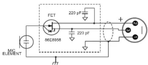 FET 86E8958 220 pF 220 pF + - M MIG ELEMENT