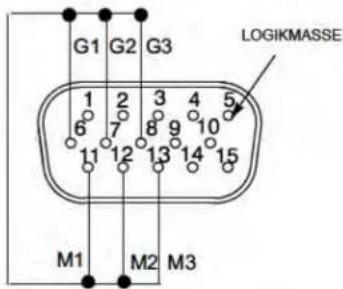 G1 G2 G3 LOGIKMASSE 1 2 3 4 5 6 7 8 9 10 11 12 13 14 15 M1 M2 M3