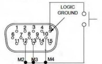 LOGIC GROUND 1 2 3 4 5 6 7 8 9 10 11 12 13 14 15 M2 M3 M4