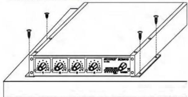 SHURE SCM410 - INSTALACIÓN DE DOS CONSOLAS MEZCLADORAS (UNA POSICIÓN DE BASTIDOR): - 5