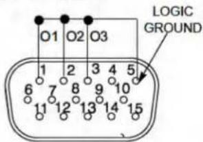 O1 O2 O3 LOGIC GROUND 1 2 3 4 5 6 7 8 9 10 11 12 13 14 15