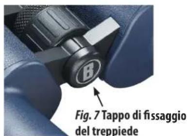 Fig. 7 Tappo di fissaggio del treppiede