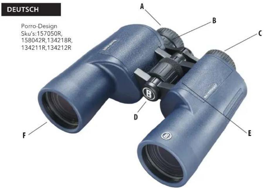 DEUTSCH Porro-Design Sku's:157050R, 158042R,134218R, 134211R,134212R