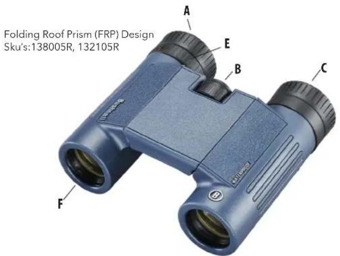 Folding Roof Prism (FRP) Design Sku's:138005R, 132105R