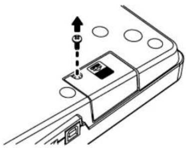 BOSS BR-800 - ■ Removing the card cover - 1