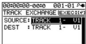 00:00:00-00:0 001-01 S TRACK EXCHANGE [EXEC:] SOURCE: TRACK 1 - U1 DEST : TRACK 1 - U1