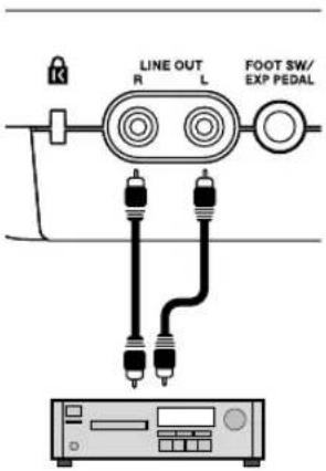 LINE OUT R L FOOT SW/ EXP PEDAL