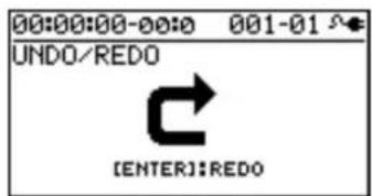 00:00:00-00:00 001-01 UNDO/REDO [ENTER]:REDO