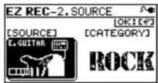 EZ REC-2. SOURCE [SOURCE] C. GUITAR [CATEGORY] ROCK