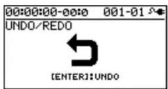 00:00:00-00:0 001-01 UNDO/REDO [ENTER]: UNDO