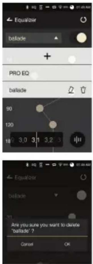 Astell&Kern AK380 - Deleting an Equalizer - 1