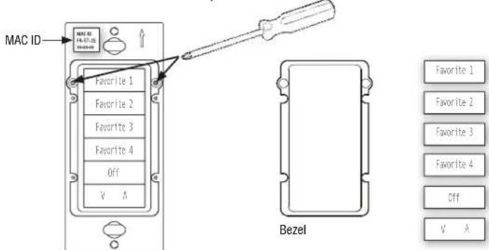 Niles KP7 - To change buttons or colors: - 1