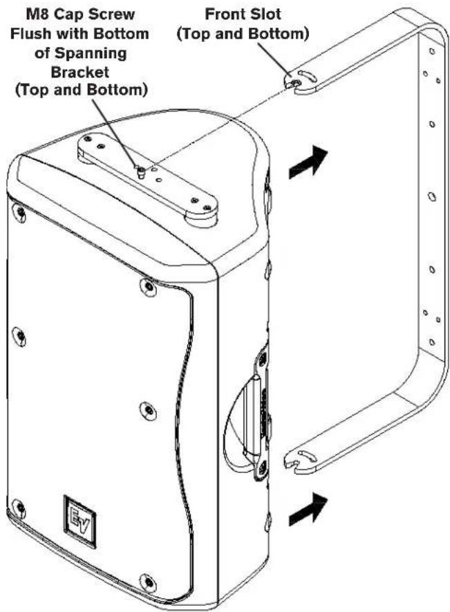 ELECTRO-VOICE ZX3-60 - Step 1: Attach Spanning Brackets - 2